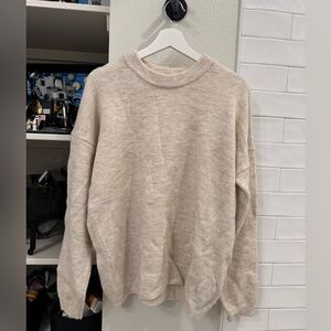 Urban Outfitters Cream Crewneck Sweater